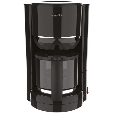 TERRAILLON Cafetière filtre 10/15 tasses Noire - Diamant - 15388 (1/4)