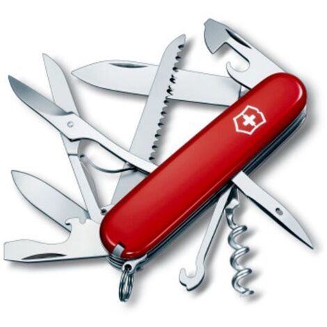 Couteau suisse 15 fonctions – Acier inoxydable – 11 outils – Longueur 9,1 cm – Pour camping et loisirs – Victorinox