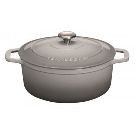 CHASSEUR Cocotte en fonte ronde 20 cm Gris Céleste - Sublime (1/2)