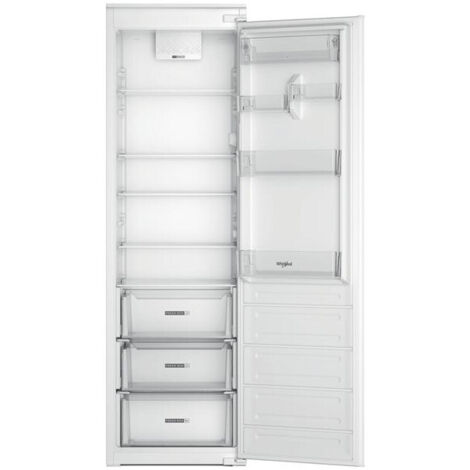 Whirlpool – Réfrigérateur intégrable 1 porte 306 L – Froid brassé – 5 clayettes en verre – Niveau sonore 30 dB – Classe énergétique E - WHSD18A011A1FR