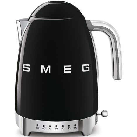 Smeg – Bouilloire électrique 1,7L 2400W – Réglage température 50-100°C – Fonction maintien au chaud 20 min – Filtre anti-calcaire amovible - KLF04BLEU