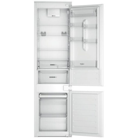 Whirlpool – Réfrigérateur combiné intégrable 2 portes 300 L – Froid brassé avec 6ème Sens Control – 34 dB – WHC20D011B1FR