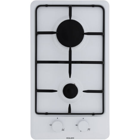 GLEM Domino 2 feux gaz blanc GT32WH (1/5)