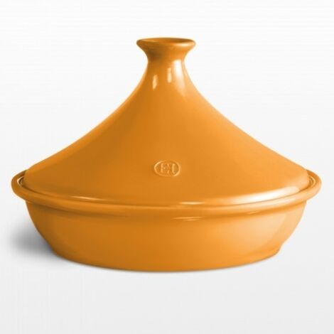EMILE HENRY Tajine 32 cm Jaune Hêtre - Flame (1/2)
