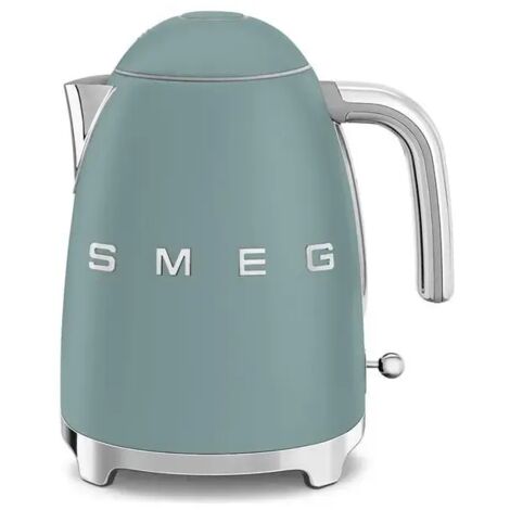 Smeg – Bouilloire sans fil 1.7 L vert émeraude – Socle 360° – Acier inox – Puissance 2400 W – Arrêt automatique – KLF03EGMEU