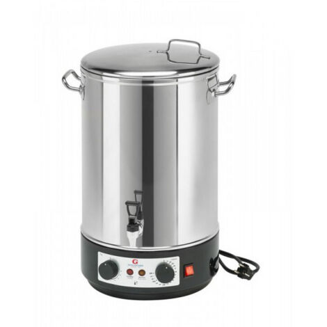 Stérilisateur électrique inox 32 L – Puissance 2500 W – Thermostat réglable de 30 à 110°C – Minuteur 180 minutes – Robinet de vidange – Guillouard - BCX 32 L (1/5)