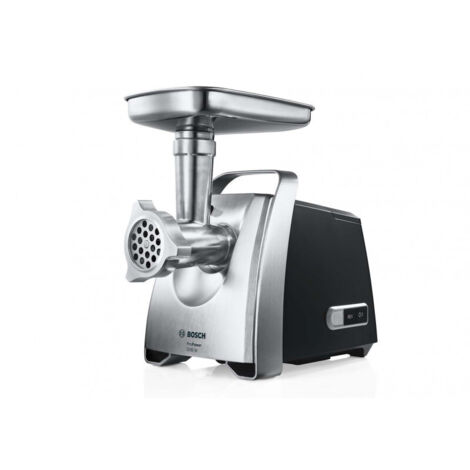 Bosch – Hachoir à viande 800 W – Capacité 4,3 kg/min – Moteur puissant – Accessoires pour saucisses et kebbés – Design inox - MFW68640