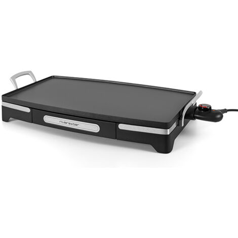 Plancha électrique 2200W – Surface de cuisson 1900 cm² – Revêtement antiadhésif sans PFOA – Plaque en fonte d'aluminium – Riviera & Bar - QP350A