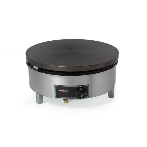 Krampouz – Crêpière professionnelle 40 cm – Acier inoxydable – Thermostat réglable – Puissance 6000 W – Pour crêpes parfaites