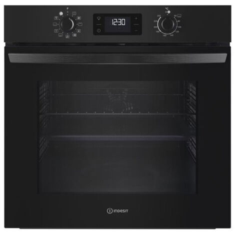 Indesit – Four chaleur tournante multifonction 71 L – 8 modes de cuisson – Classe A+ – Système Click&Clean – IO5280CB