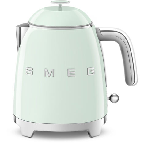Smeg – Bouilloire 0.8 L vert d'eau – Puissance 1400 W – Base pivotante 360° – Arrêt automatique – Filtre anti-calcaire – KLF05PGEU