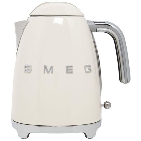CMT – Bouilloire électrique 1,7 L 2400 W en acier inoxydable – Design rétro crème – Arrêt automatique et base 360° - KLF03CREU