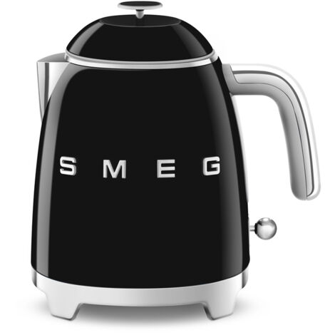 Smeg – Bouilloire électrique 0,8 L 1400 W KLF05BLEU – Noir – Acier inox double paroi – Base antidérapante 360° – Ouverture large 80°