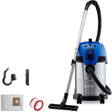 Aspirateur eau et poussière puissant Nilfisk Multi II 30 T Inox