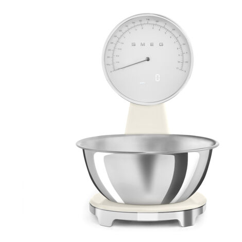 SMEG Balance de cuisine 5 kg Crème Brillant - Années 50 - KSF01CRWW