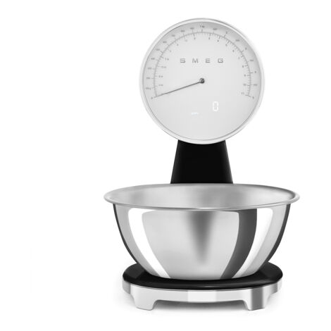 SMEG Balance de cuisine 5 kg Noir Brillant - Années 50 - KSF01BLWW