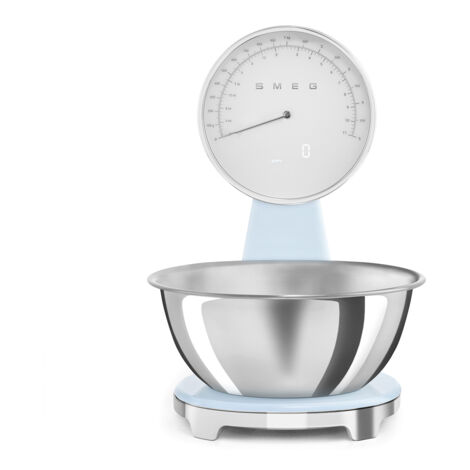 SMEG Balance de cuisine 5 kg Bleu Azur Brillant - Années 50 - KSF01PBWW (1/5)