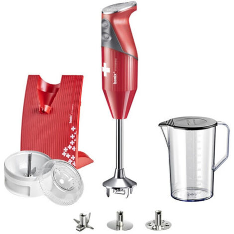 BAMIX mixeur M200 SwissLine rouge/croix Suisse MX1000007 (1/5)