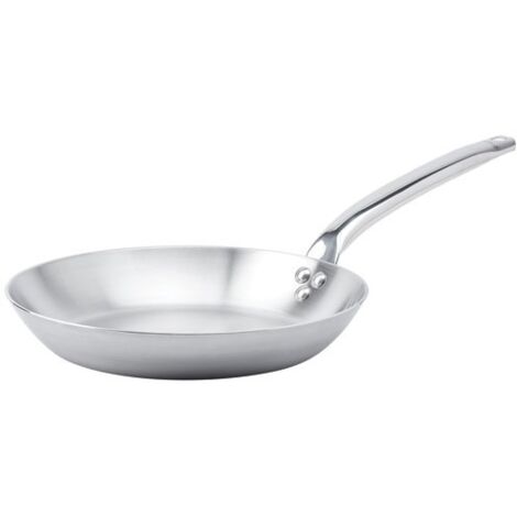 Poêle inox 28 cm – Construction multicouche réactive – Compatible induction et four – Lavable au lave-vaisselle – De Buyer (1/5)