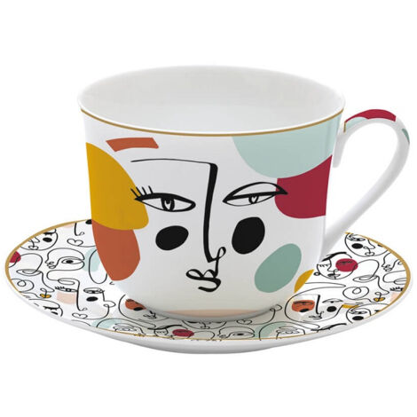 Coffret Tasse Déjeuner 40 Cl - Modernism - Easy Life