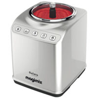 Magimix – Sorbetière gelato expert – 3 programmes automatiques – Mode conservation – Acier inoxydable – Longueur 37 cm – Capacité 200 cl