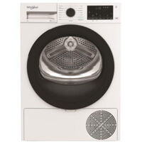 Whirlpool – Sèche-linge pompe à chaleur 8 kg – Technologie 6e sens – Séchage intelligent PrecisionDry – Départ différé 24h – Label C