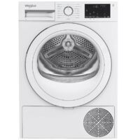 Whirlpool – Sèche-linge pompe à chaleur 8 kg – 15 programmes dont Eco Coton – FreshCare+ pour linge frais – Tambour inox 92L – 64 dB