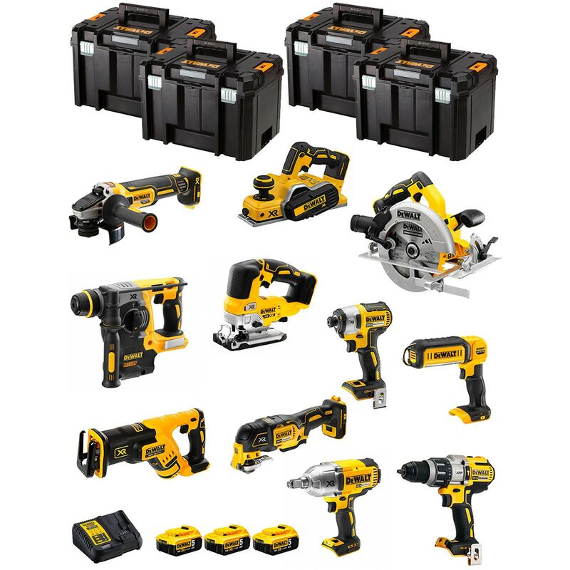 Pack d'outillage électroportatif DeWalt DCK665P3T 6 pièces 18