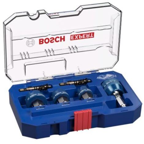 Bosch – Coffret de 3 scies trépans Expert Sheet Metal – Diamètre 22-32mm – Longueur 5mm – Pour acier inoxydable – 2608900502