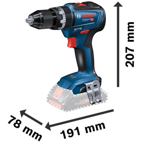 Perceuse à Percussion BOSCH GSB 18V-55 (2 x 4,0 Ah GAL 18V-40 L-Boxx 136)