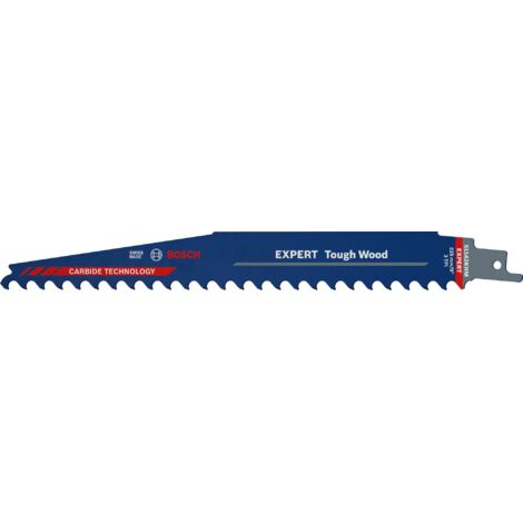 Bosch – Lame de scie sabre pour bois dur – Longueur 225 mm – Pack de 10 – Technologie carbure – Coupe nette sans éclat – 2608900405