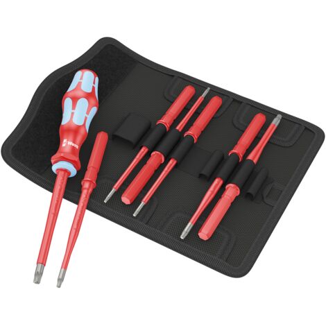 Set de tournevis isolés Kraftform Kompakt VDE WERA KK VDE Stainless 8 extra slim 1 (8 pièces)