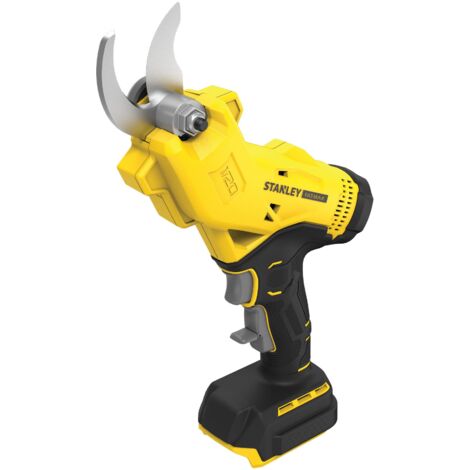 Stanley – Sécateur électrique 32mm de coupe – Gâchette fluide – Conception ergonomique – Pour bois humide et sec