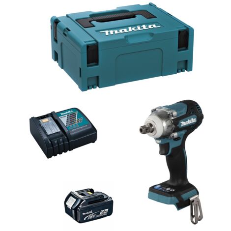 Makita – Clé à chocs 18V avec 1 batterie 5.0Ah – Couple 330Nm – Moteur sans charbon – Sélecteur 4 vitesses – Éclairage LED (1/5)