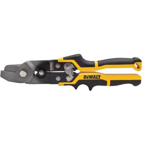 Dewalt – Ciseaux à poinçonner dentelés – Acier au chrome-vanadium forgé – Finition de coupe nette – Conception pour usage à une main - DWHT14691-0 (1/2)