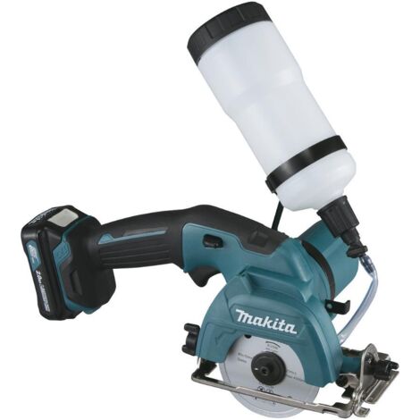 Makita – Scie à diamant 230mm – Profondeur de coupe 45mm – Moteur 200 trs/min – Base métallique pour carrelage, verre, marbre, granit