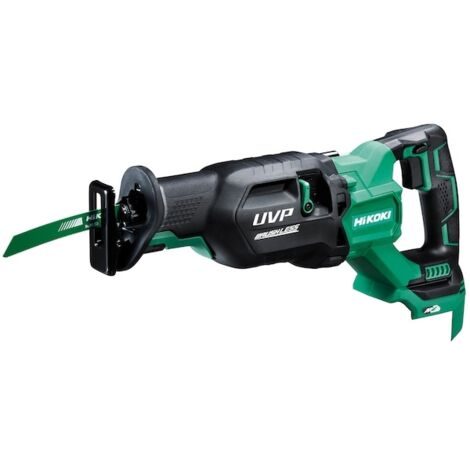 Hikoki – Scie sabre 36V – Moteur sans charbon – 4 vitesses – Frein d'arrêt rapide – Pour bois dur et béton armé – Changement de lame sans outil