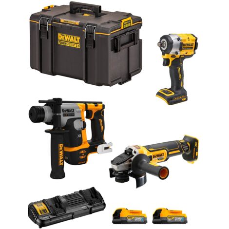DeWALT Kit DWK307PS (DCH172 DCF921 DCG405 2 x 1,7 Ah DCB132 DS400) (1/5)