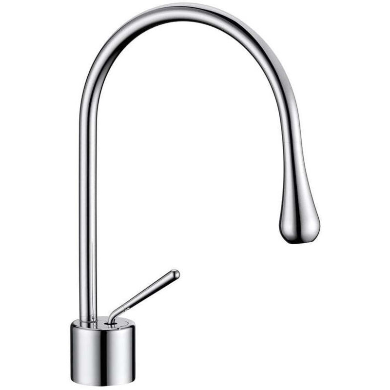 Robinet de lavabo sur plage 1115300 en laiton chromé collection Erymanthe