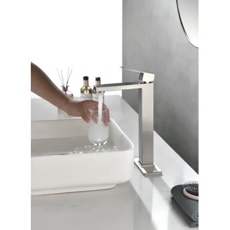 Robinet de lavabo sur plage 045 rose doré collection Pénée