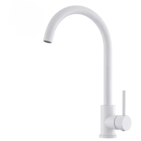 Robinet de cuisine 024 en laiton blanc collection Argolide (1/3)