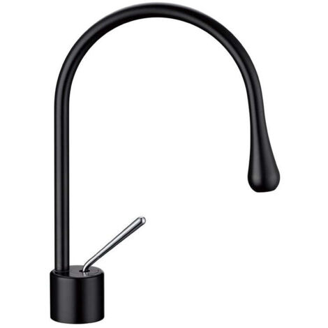 ROBINET DE LAVABO SUR PLAGE 201 EN LAITON NOIR COLLECTION CÉPHISE