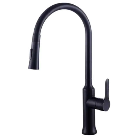 ROBINET DE CUISINE K0625A EN LAITON NOIR COLLECTION CÉPHISE (1/5)