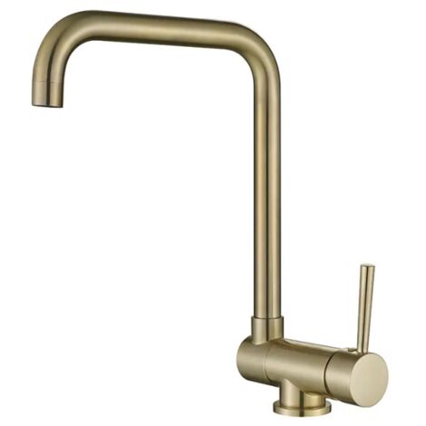 ROBINET DE CUISINE RABATTABLE W05 DORé BROSSé COLLECTION SCAMANDRE (1/4)