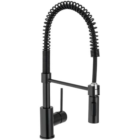Robinet de cuisine 010 en laiton noir collection Céphise (1/3)
