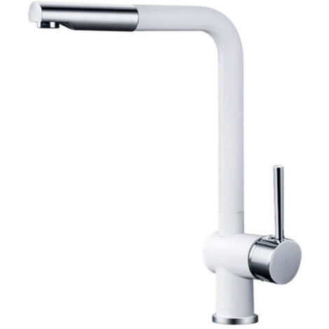 ROBINET DE CUISINE 0014 EN LAITON BLANC ET CHROMÉ COLLECTION ARGOLIDE (1/4)