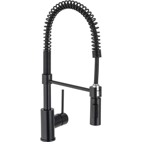 Robinet de cuisine 010 en laiton noir collection Céphise