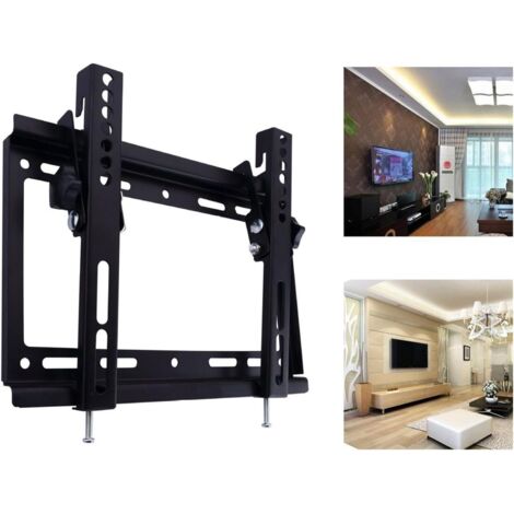 Verstellbare, neigbare und schwenkbare TV-Wandhalterung mit Schraubensatz für 14-32 Zoll LED-Plasma-LCD-Flachbildschirme, superstark, 25 kg Gewichtskapazität
