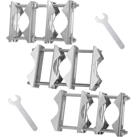 3er-Pack V-förmige Mastklemmen für Doppelantennen – 5,5-Zoll-Schrauben und 3 Konfigurationsoptionen – rostfrei – strapazierfähig – Mast-zu-Mast-Montagesatz – für Antennen, Schirme, Wetterstationen