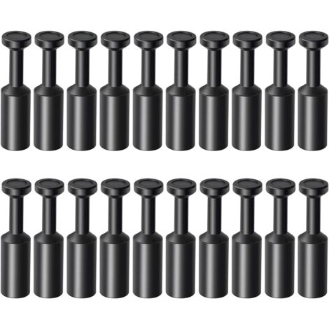 10x Pneumatische Blindstopfen 5/16″ (8 Mm) – PBT-Steckkappen Für Druckluftsysteme, Staubdicht, Einfach Zu Montieren – Schwarz